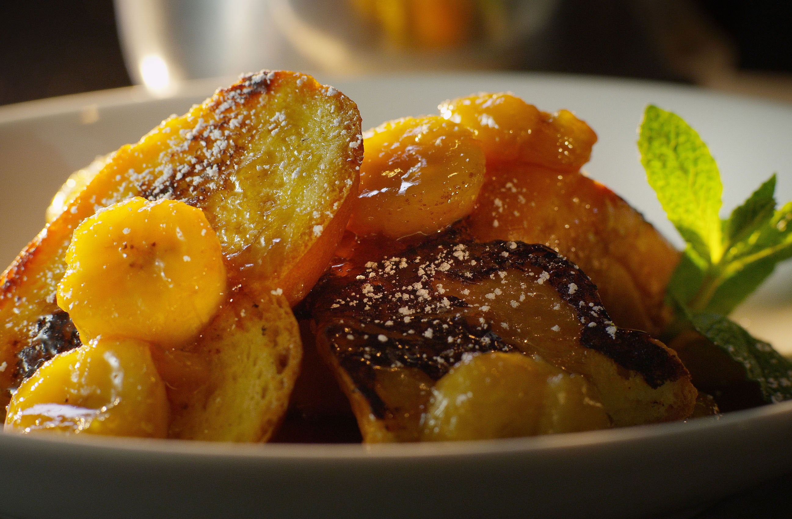 Banana Kahlua French Toast